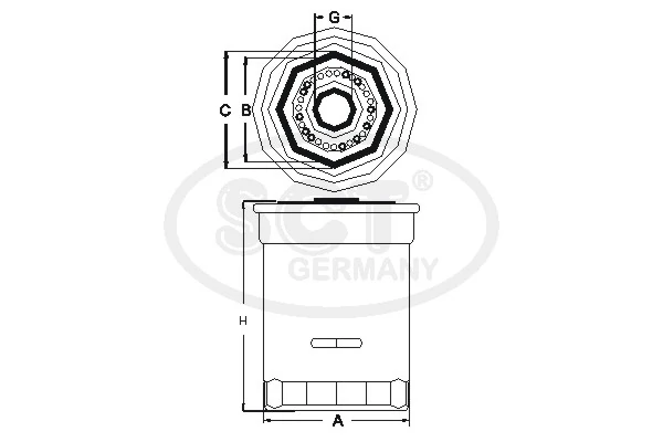 Filtro de aceite 71760101 Magneti Marelli