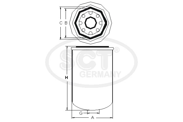 Filtro del desecador de aire (separador de agua y aceite) (camión) SCT STB8204 precio, desde 37,03 EUR