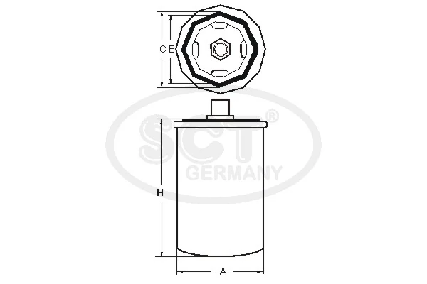 Filtro de aceite 1619270480 Peugeot/Citroen