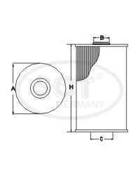 Filtro de aceite LR158363 Land Rover