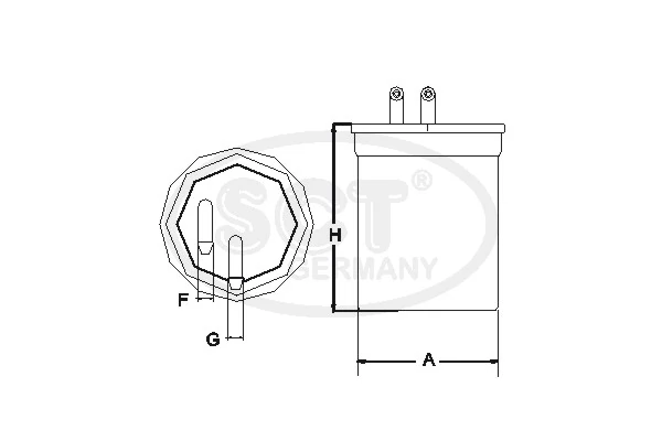 Comprar 1721065 Kraft Filtro diesel