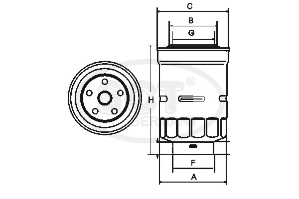 Filtro de combustible FP5921 Polcar