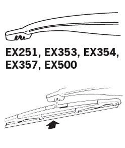 Comprar EX500 Trico Limpiaparabrisas traseros