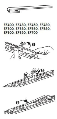 EF550 Trico Limpiaparabrisas delantera conductor