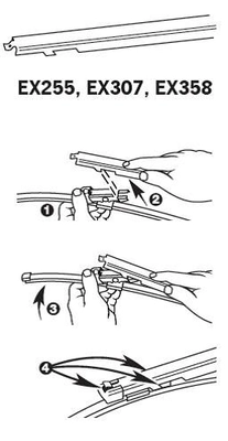 Limpiaparabrisas de luna trasera Mercedes A W168