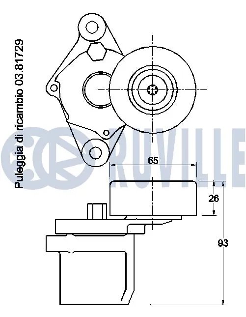  Tensor de correa poli V Hyundai I40 1