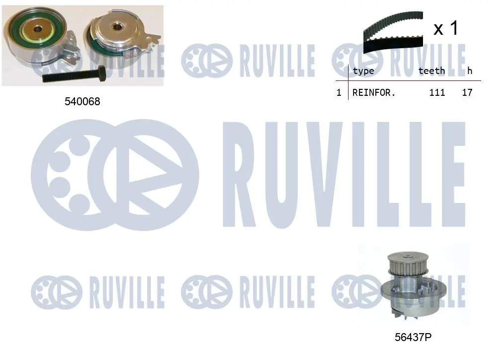 Kit distribución para Chevrolet Aveo (T250, T255)