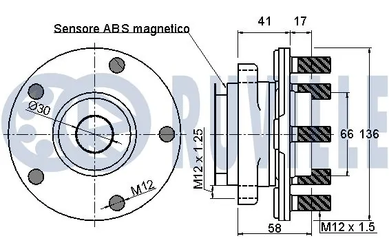 221421 Ruville Cubo delantero