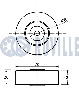 541285 Ruville Polea tensora