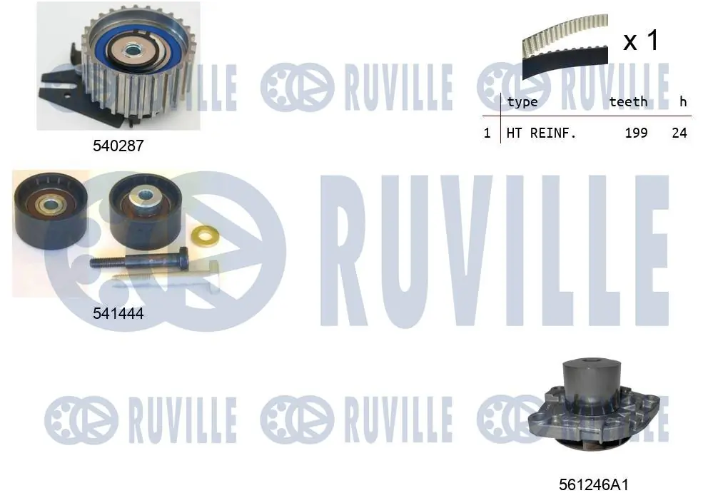 Kit de distribución para Fiat 500 334