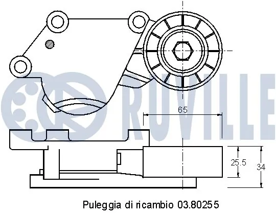 542109 Ruville Polea tensora