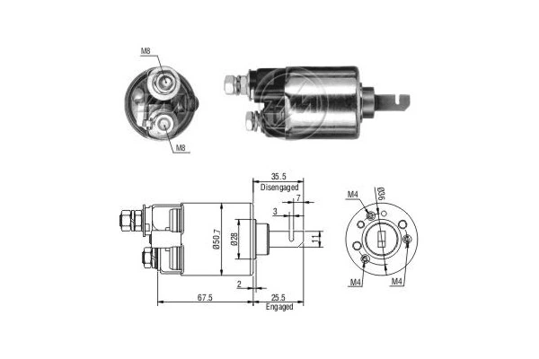 Precio del repuesto Interruptor solenoide Accord IV sedán