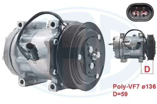 Compresor de aire acondicionado para DAF 105