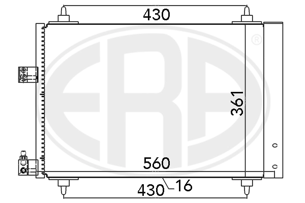 Condensador para Peugeot 407  (6D)