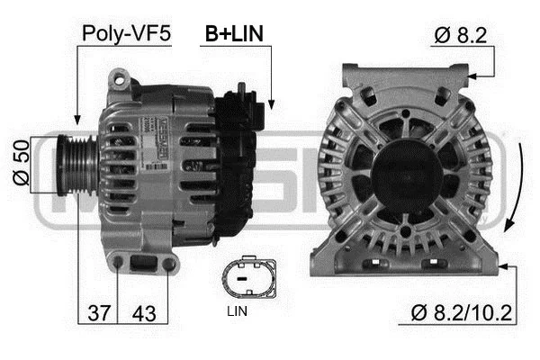 Generador para Mercedes A  (W169)