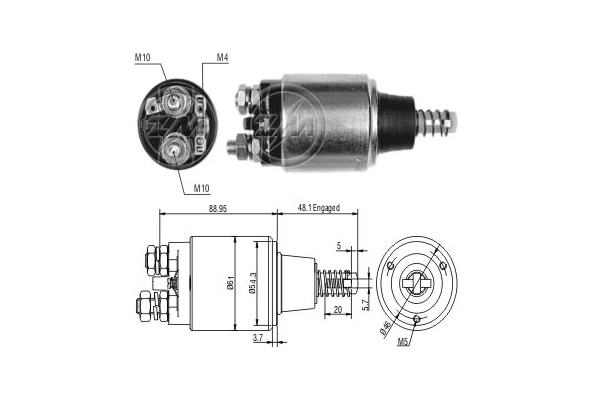 Solenoide de arranque para Mercedes E C123