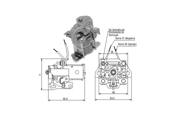  Solenoide de arranque Renault Trucks MAGNUM 1
