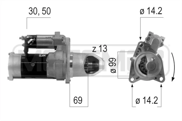 Motor de arranque ERA 220618