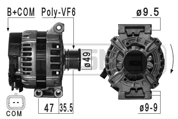 Alternador para Mini Cooper R50, R53