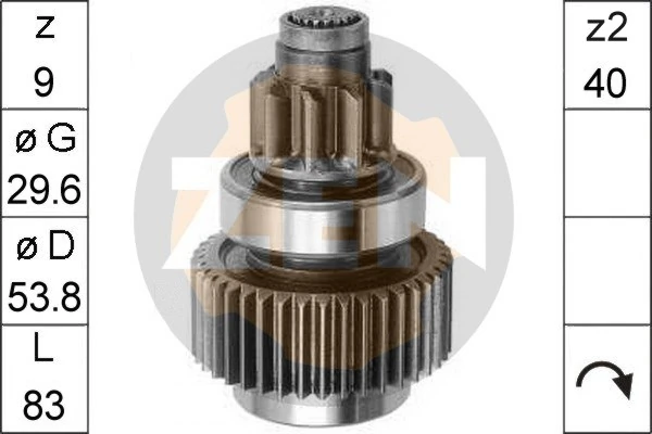 Bendix, motor de arranque Honda Civic 4 ED, EF