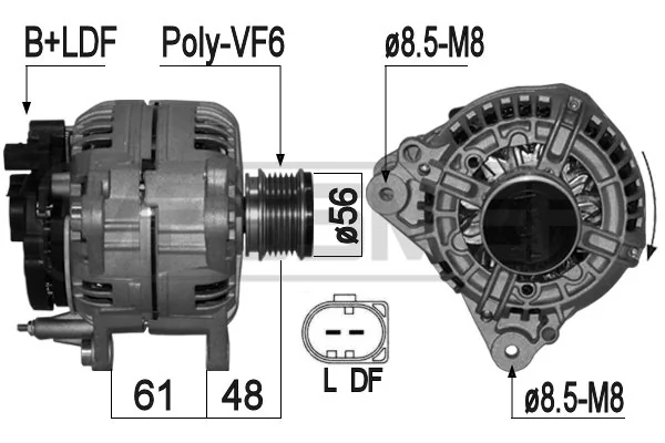 Alternador del motor Jeep Compass desde 110,35 €