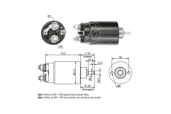 Solenoide de arranque para Ford Explorer U2