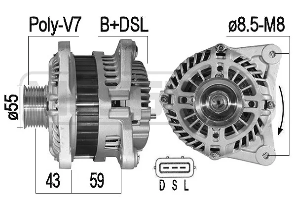 Alternador de coche Nissan Qashqai I (2010-2013)