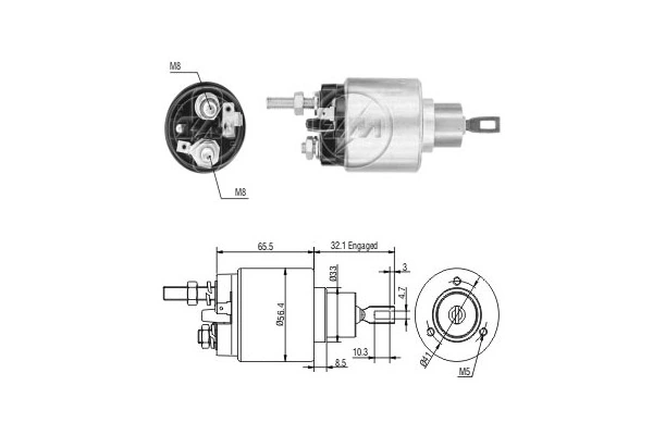 Precio del repuesto Interruptor solenoide Transporter III furgoneta