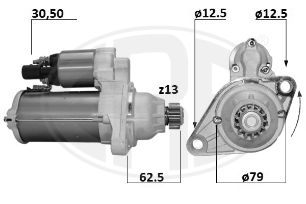 Arrancador para Volkswagen Jetta VII (BU3, BU4)