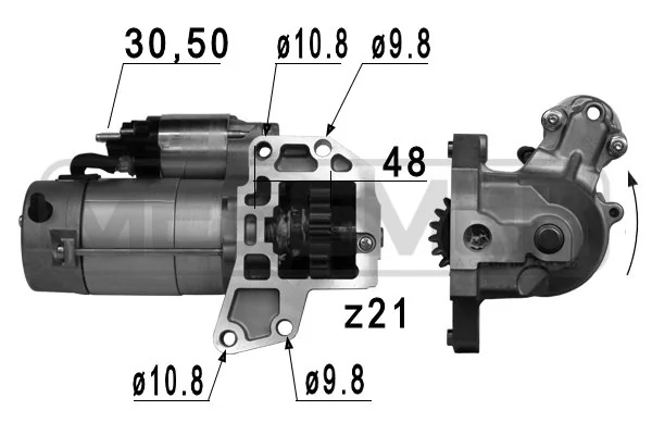 Motor de arranque ERA 220801
