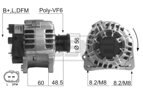 Generador para Audi TT  (8N3)
