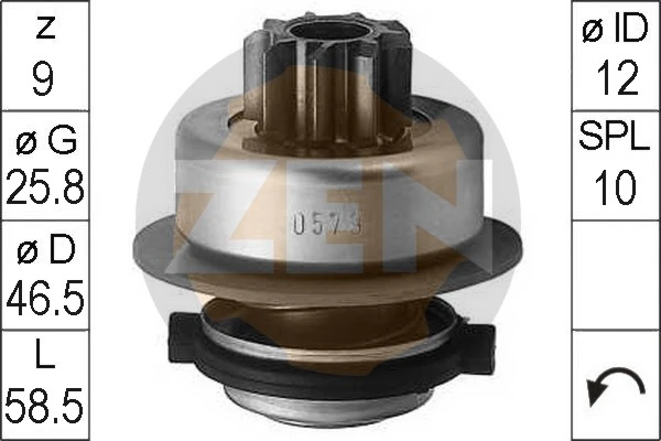 Bendix arranque para Volkswagen Transporter  (70B, 70C, 7DB, 7DK, 70J, 70K, 7DC, 7DJ)