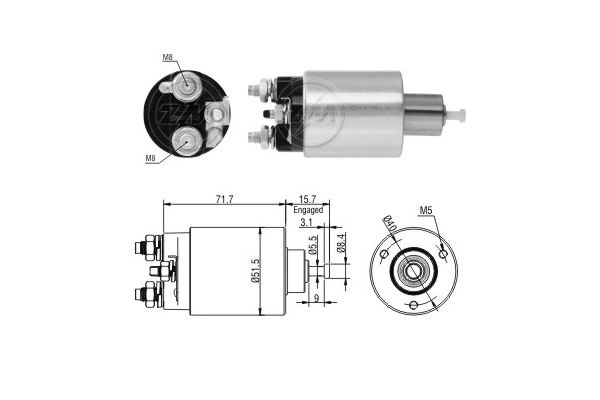 Solenoide arranque Chevrolet Epica  (2006-2011)