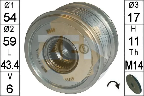 Comprar Polea del alternador Fiat 500  334 a bajo precio