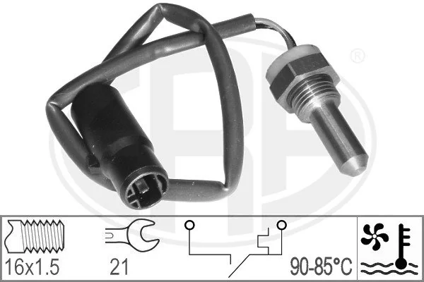 Interruptor de temperatura, ventilador del radiador Hyundai Sonata II (Y-2)