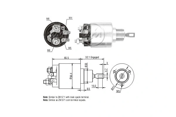 Interruptor solenoide Fiat Ducato I (280)