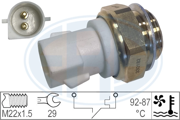 Interruptor de temperatura, ventilador del radiador Ford Fiesta  (J5S, J3S)