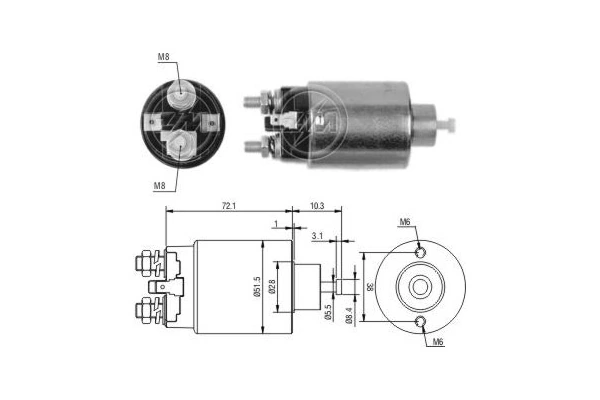 Interruptor solenoide para Mazda 2  (DE)