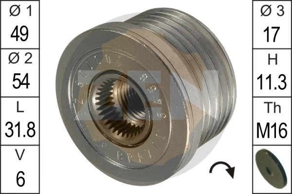 Polea de alternador para BMW 1  (E81)