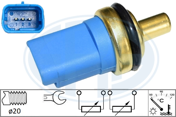 Sensor de temperatura del motor para Fiat Ducato II (230)