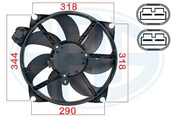 Ventilador (rodete +motor) refrigeración del motor con electromotor completo Nissan Qashqai 2 J11
