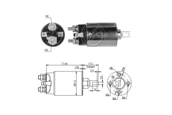 Interruptor solenoide para Mitsubishi Montero  (K8, K9)