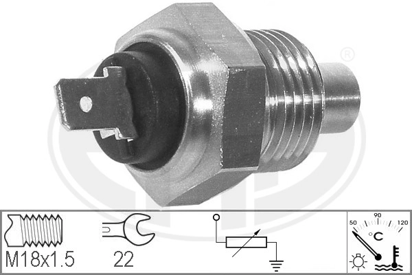 Sensor de temperatura del motor para Renault 18 (135)