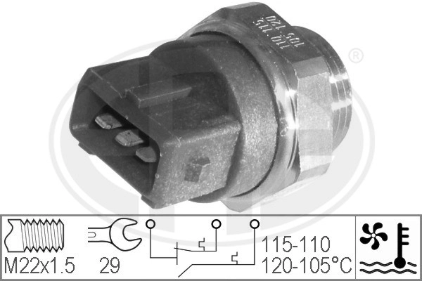 Sensor de temperatura del refrigerante Vectra sedán (2002-2008) original desde 17,58 €