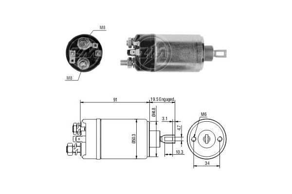 Precio del repuesto Interruptor solenoide 626 II hatchback