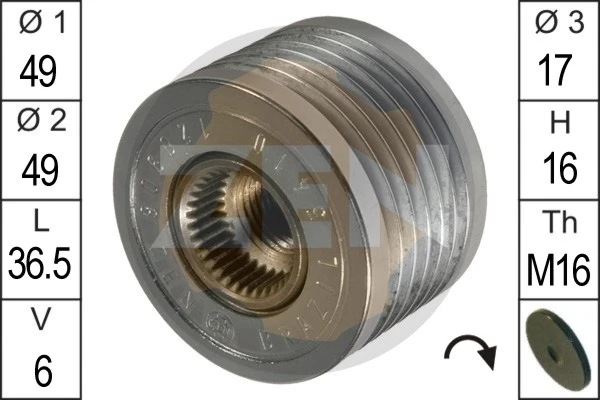 Comprar Polea del alternador Mercedes ML/GLE  W163 a bajo precio