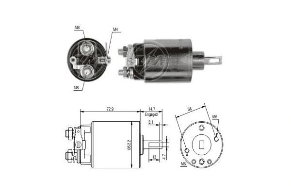 Comprar Solenoide de arranque Isuzu Trooper UBS a bajo precio