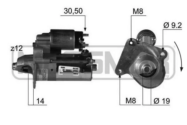 Arrancador 2  hatchback (2007-2014) original desde 56,63 €