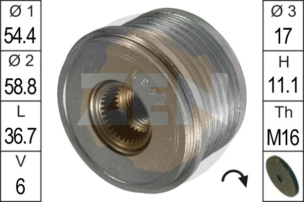 Polea alternador para Peugeot 505 551A