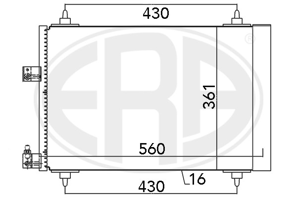 Condensador aire acondicionado Citroen C5  (DC)